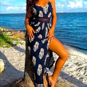 Fashion Nova maxi dress with slit